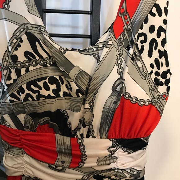 IB Diffusion Red Multicolored Women Maxi Dress - Picture 5 of 10